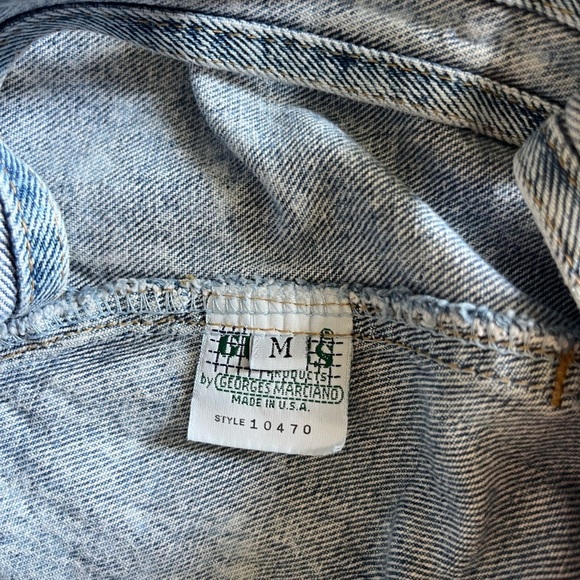 Vintage Guess Kids Size Medium Acid Wash Retro 80’s Denim Jean Overalls - Picture 11 of 12